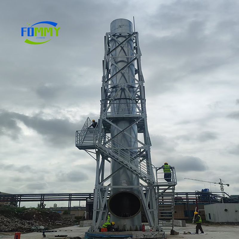 Chimney Steel Structure and Smokestack Structrual Tower