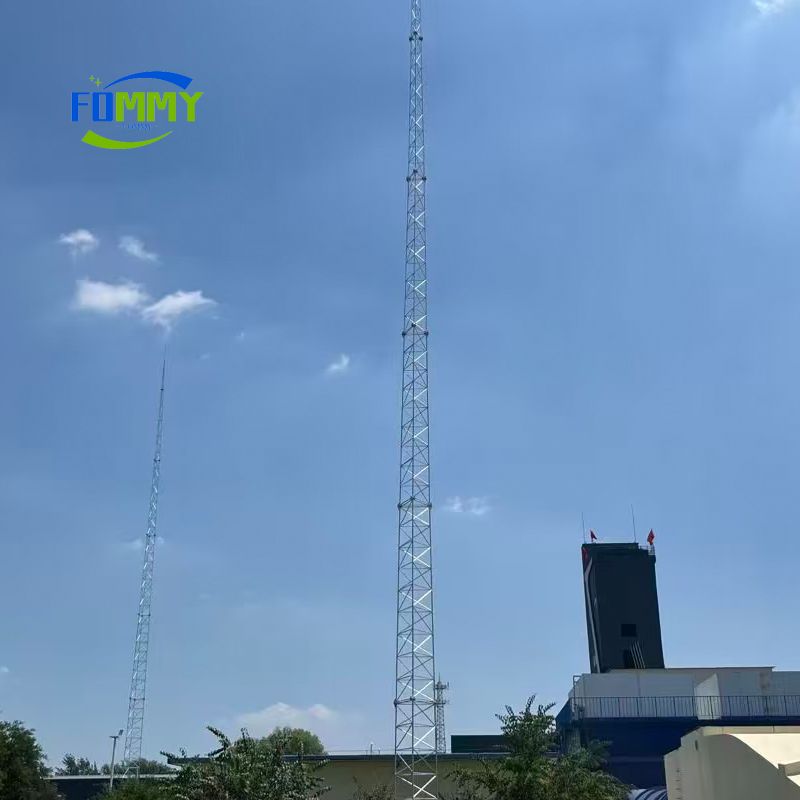 Galvanized lightning protection tower