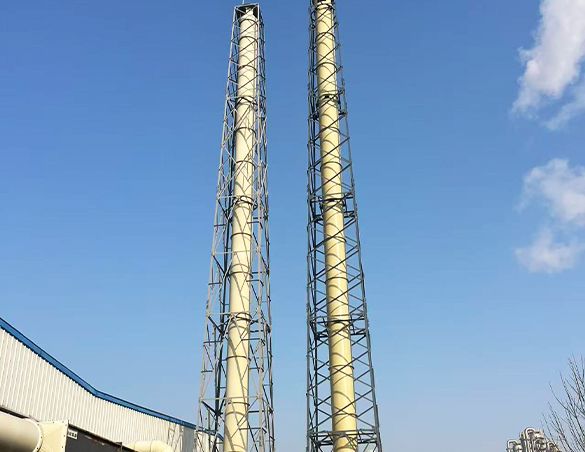 Industrial Chimney Tower Installation Successfully Completed
