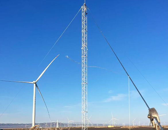 117m Wind Measurement Tower Successfully Shipped and Installed in Xinjiang