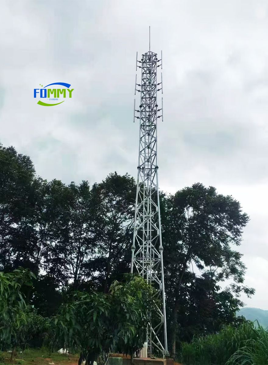 3-Legged Tubular Telecom Tower