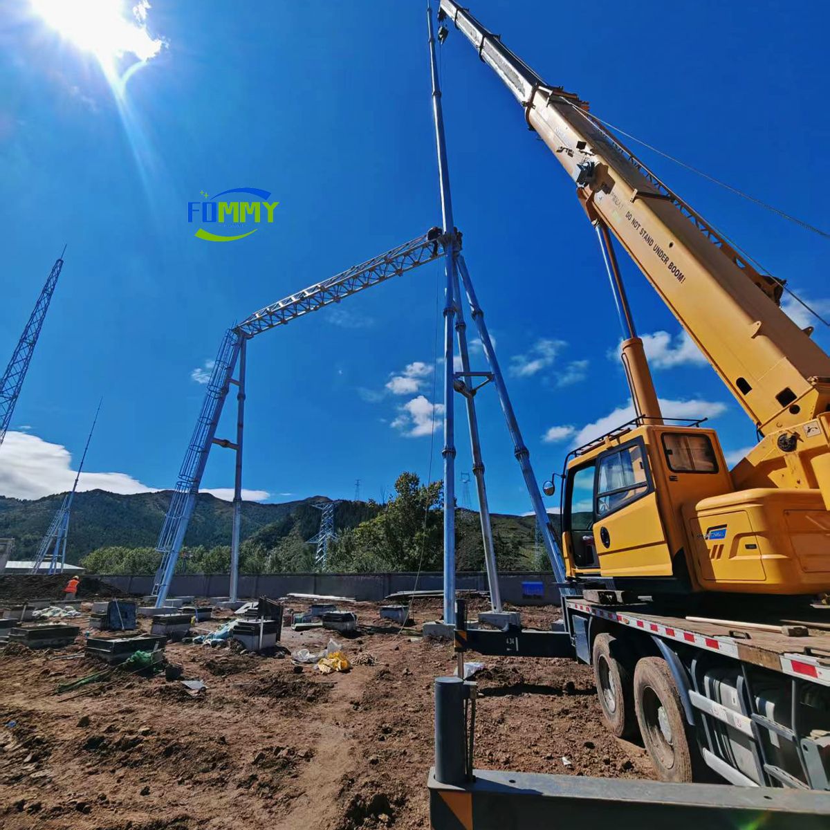 Substation Steel Structure Installation Progressing Smoothly as Project Enters Core Assembly Stage