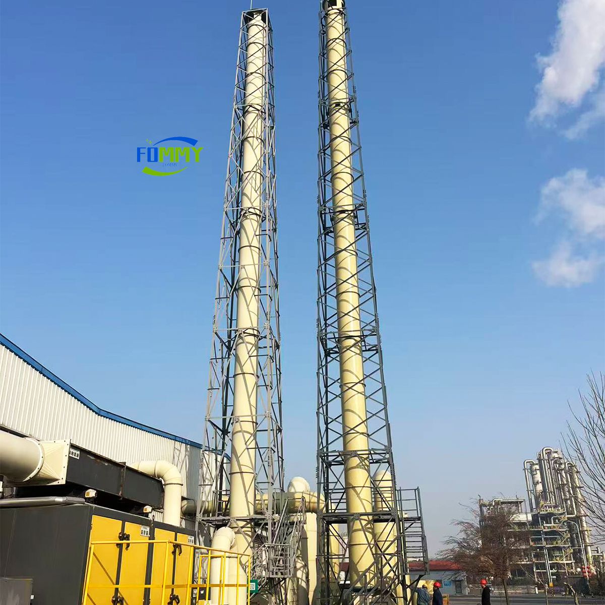 Industrial Chimney Tower Installation Successfully Completed